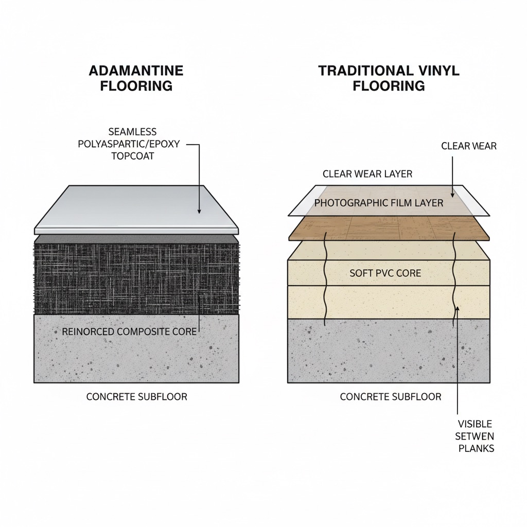 Adamantine Flooring vs. Traditional Vinyl: The Science-Backed Guide to Superior Long-Term Durability
