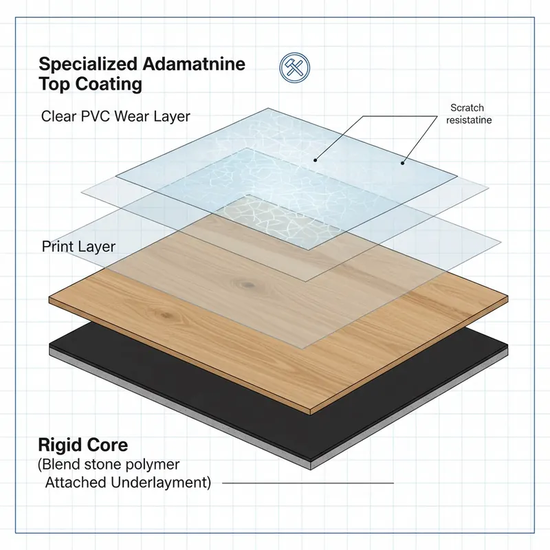 Anatomy of Adamantine Flooring: Top Coat vs. Wear Layer
