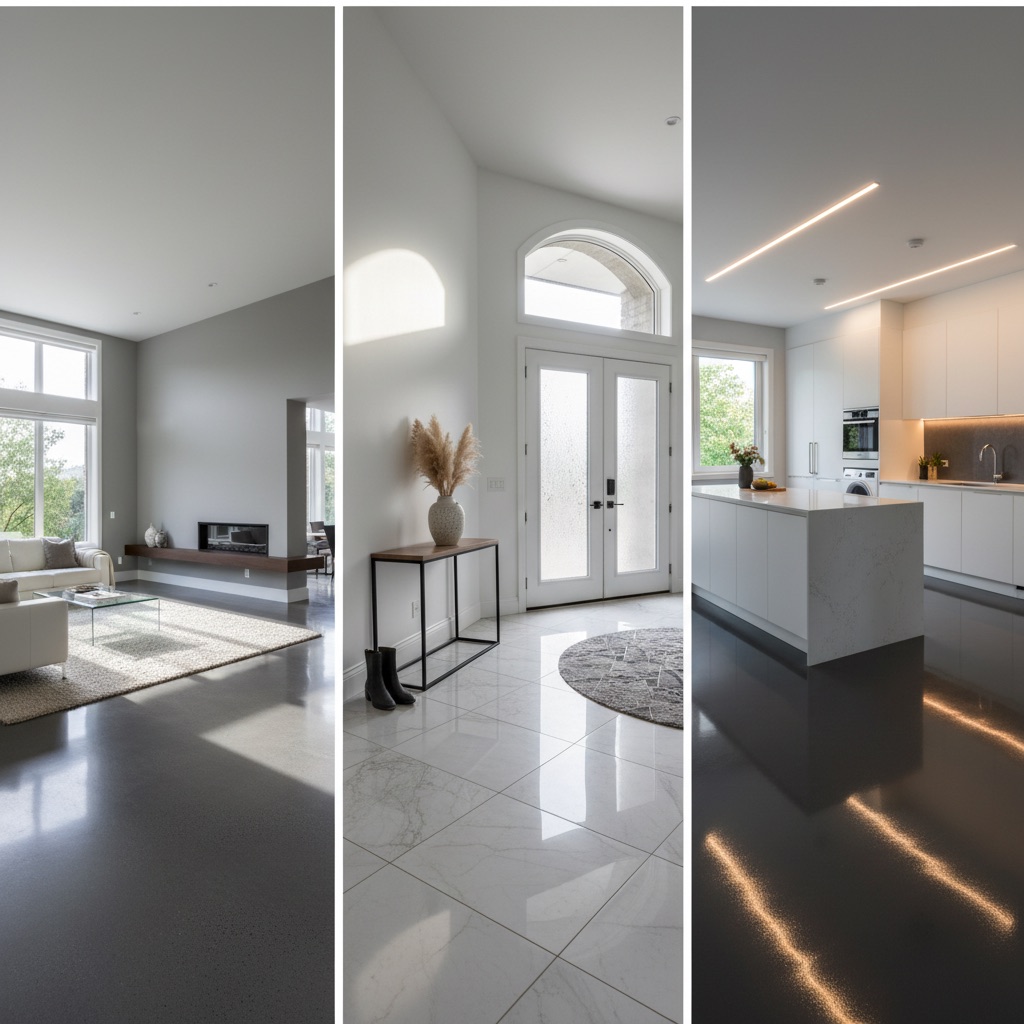 The Ultimate Durable Floors: Concrete, Porcelain & Epoxy