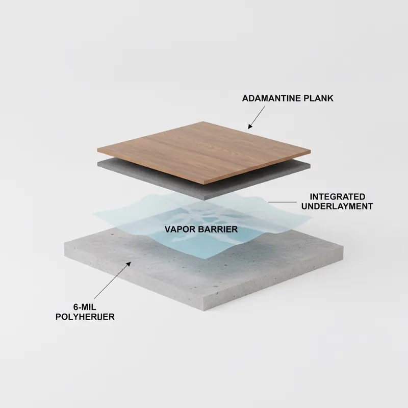 The Waterproof Flooring System Layers