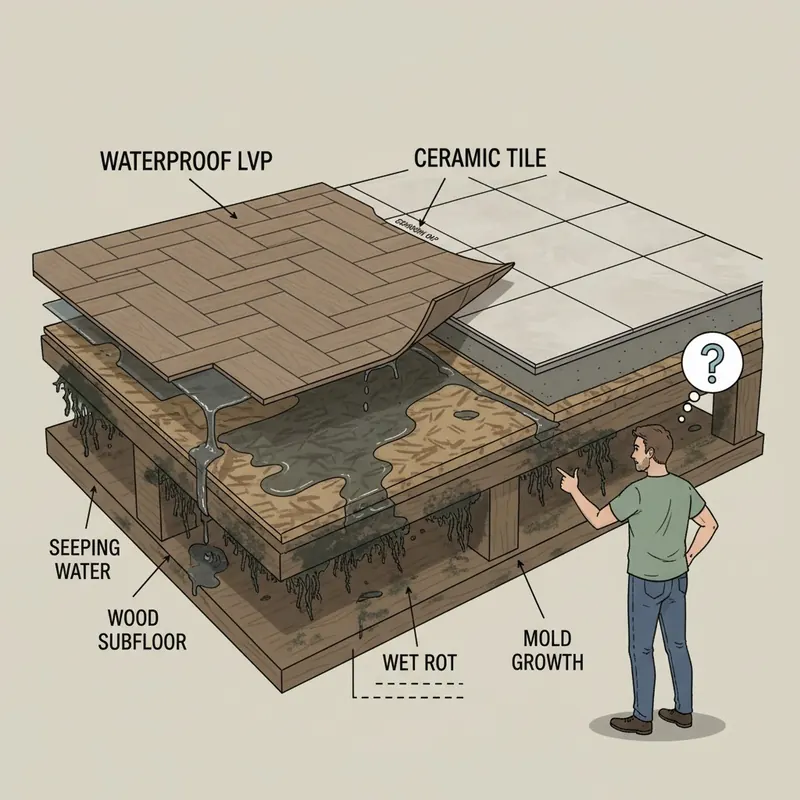 Adamantine Flooring & Advanced Subfloor Protection: Engineering a 100% Waterproof Ecosystem