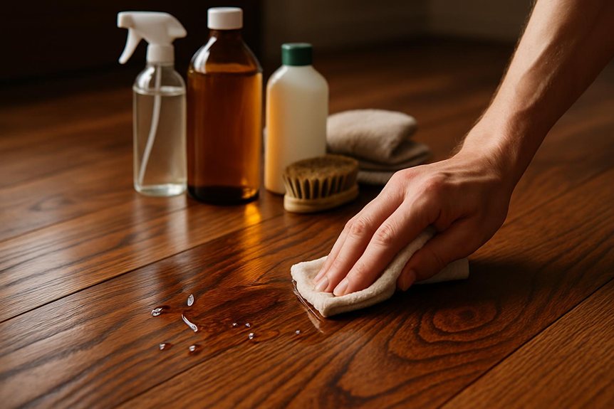 hardwood floor maintenance routine