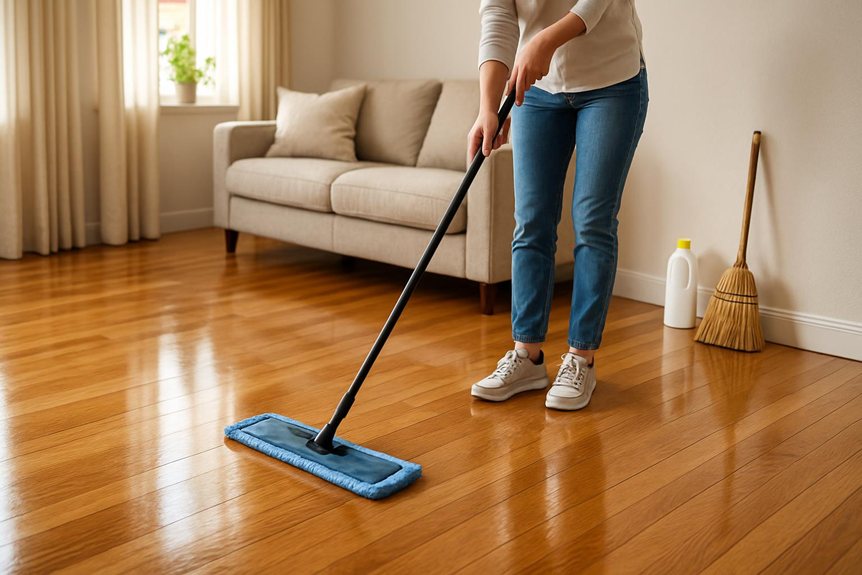 weekly thorough floor cleaning