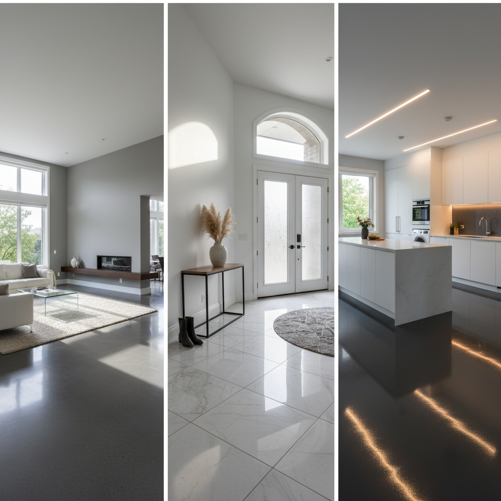 The Ultimate Durable Floors: Concrete, Porcelain & Epoxy